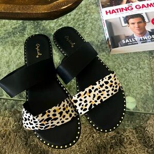 Cheetah summer festival boho sandals
